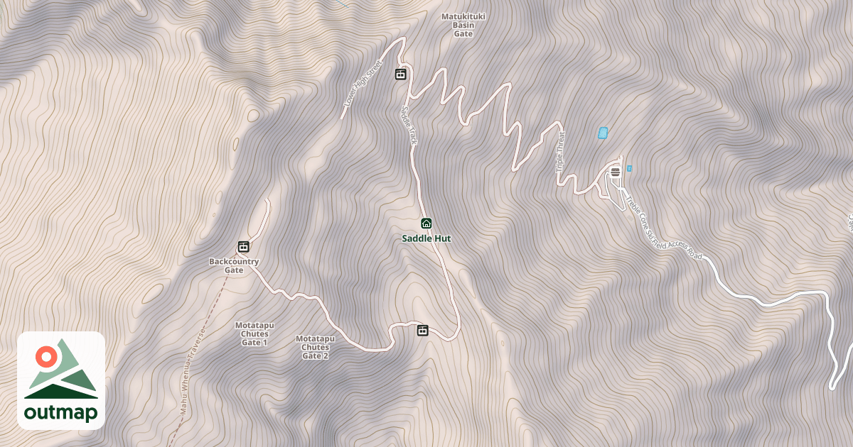 Map of Saddle Hut