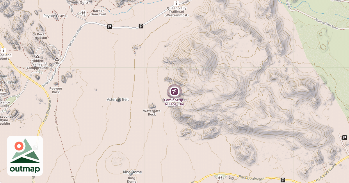 Map of Comic Strip - N Face, The