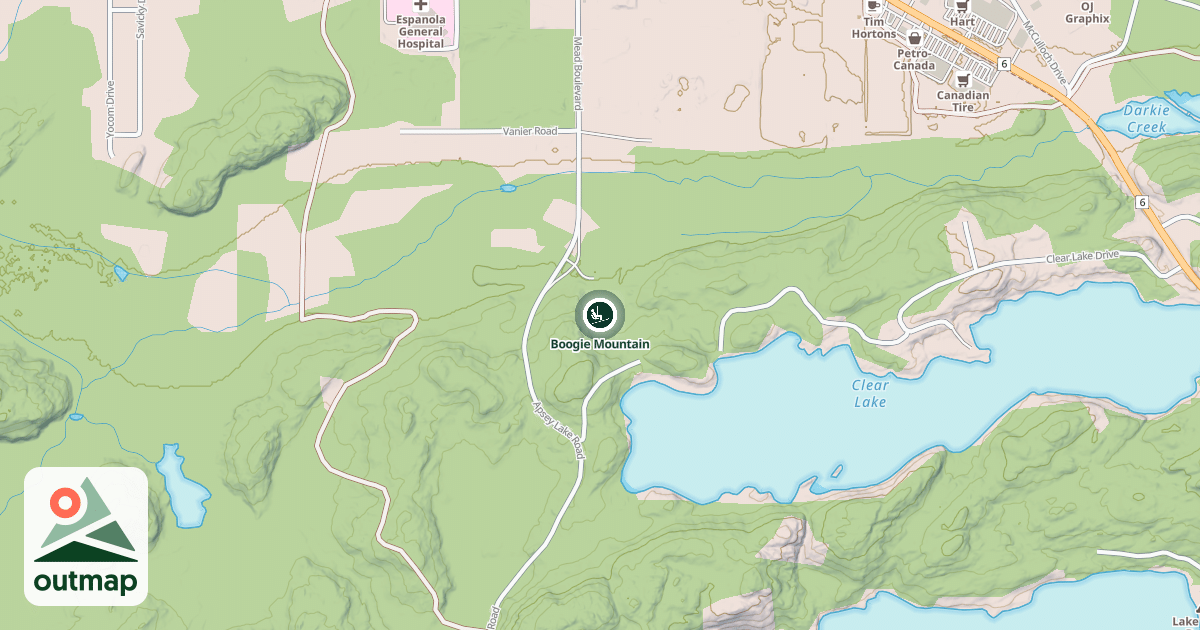 Map of Boogie Mountain