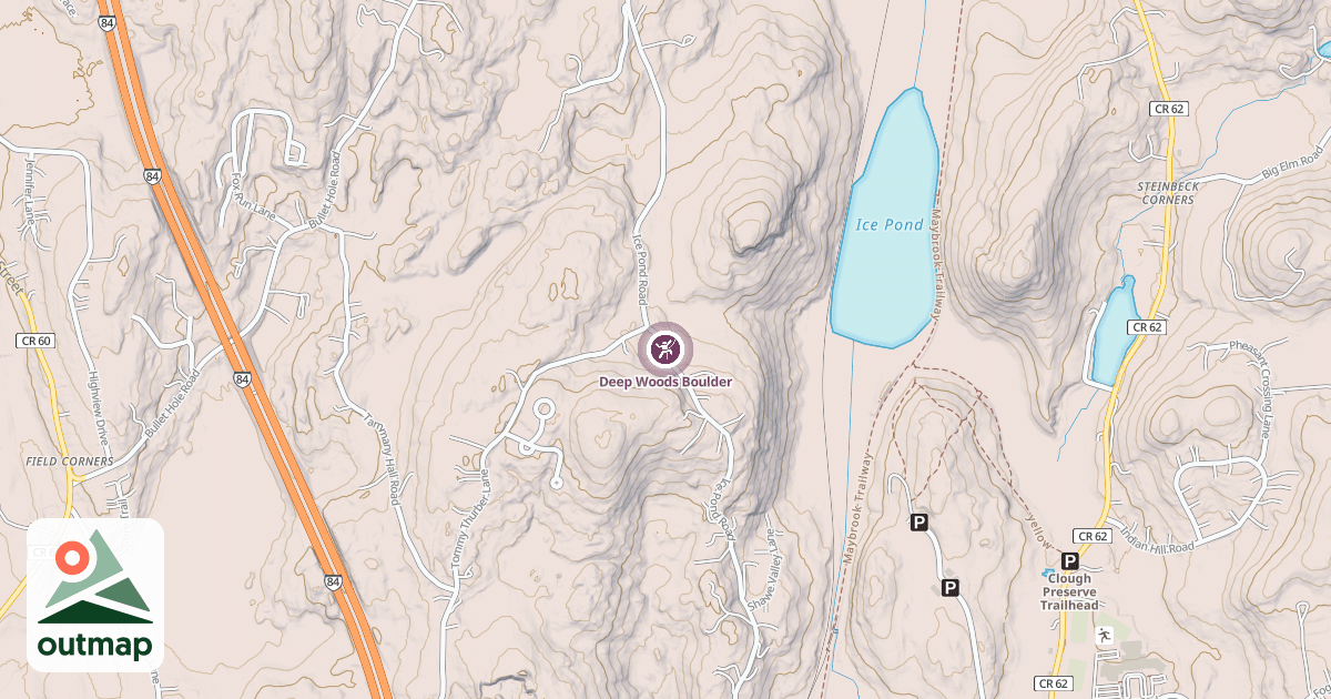 Map of Deep Woods Boulder
