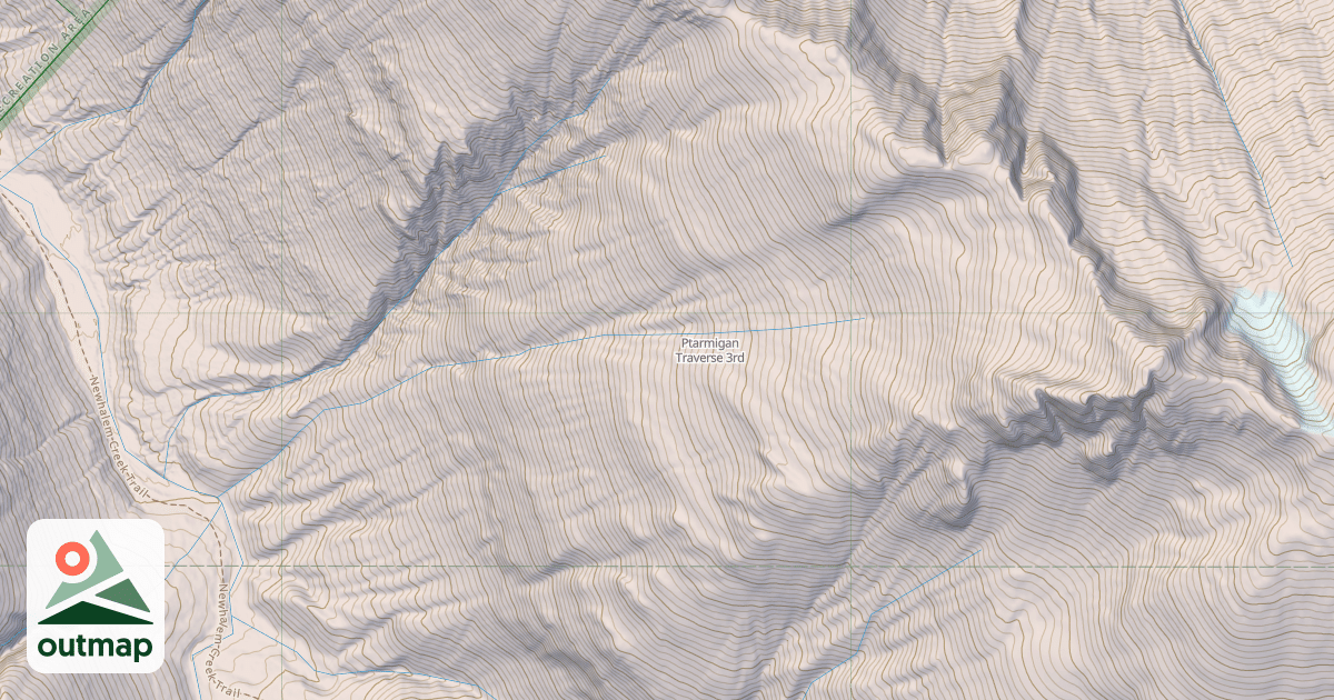 Map of Ptarmigan Traverse