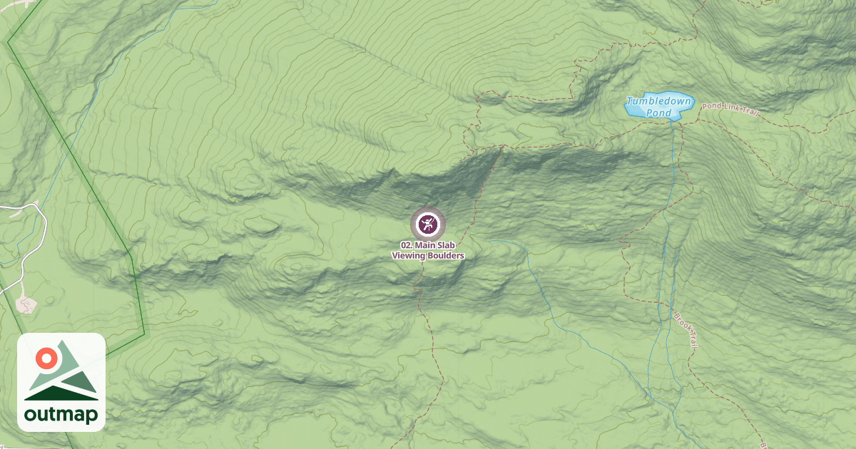 Map of 02. Main Slab Viewing Boulders