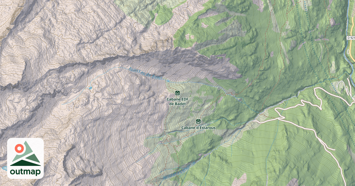 Map of Cabane EDF de Badet