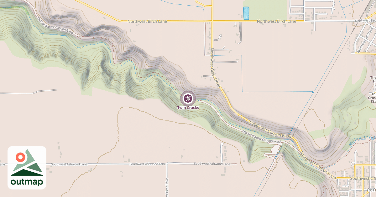 Map of Twin Cracks