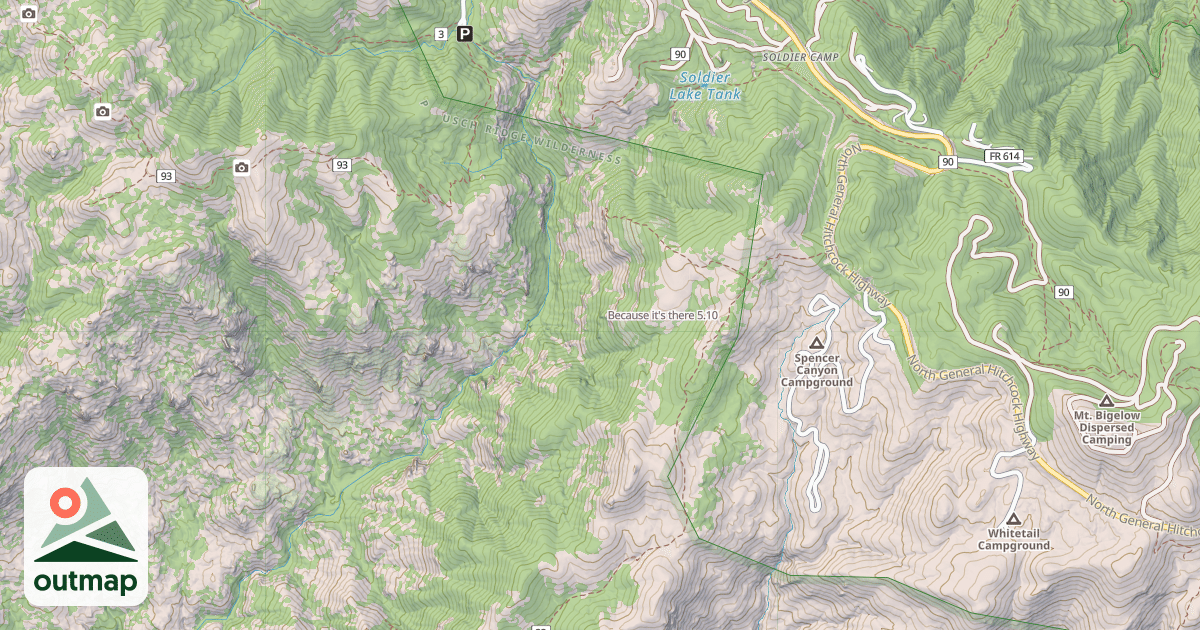 Map of Because it's there