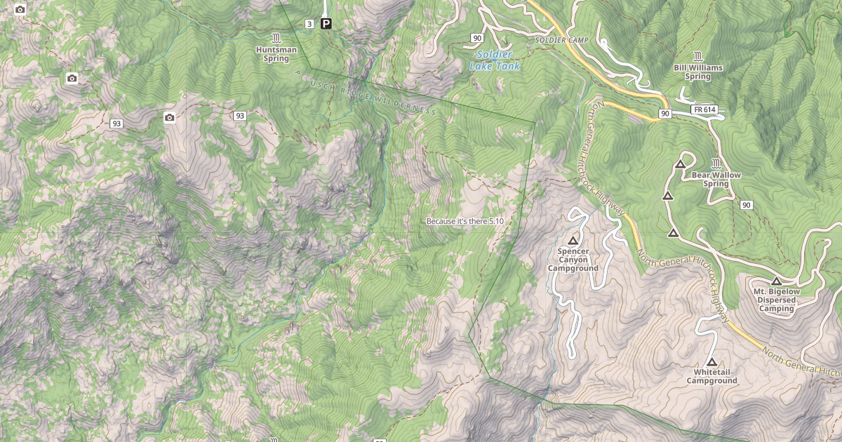 Map preview of Because it's there