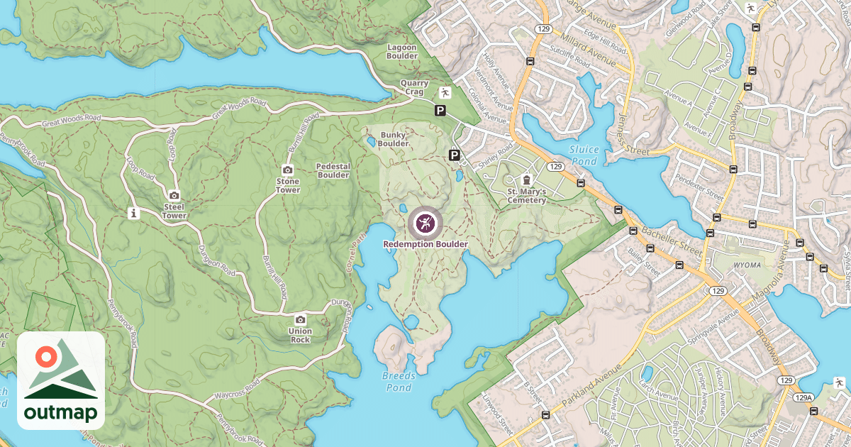 Map of Redemption Boulder