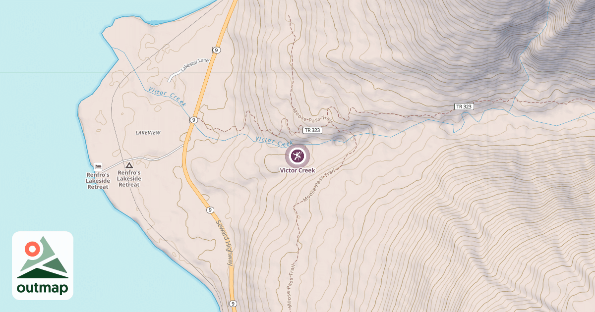 Map of Victor Creek