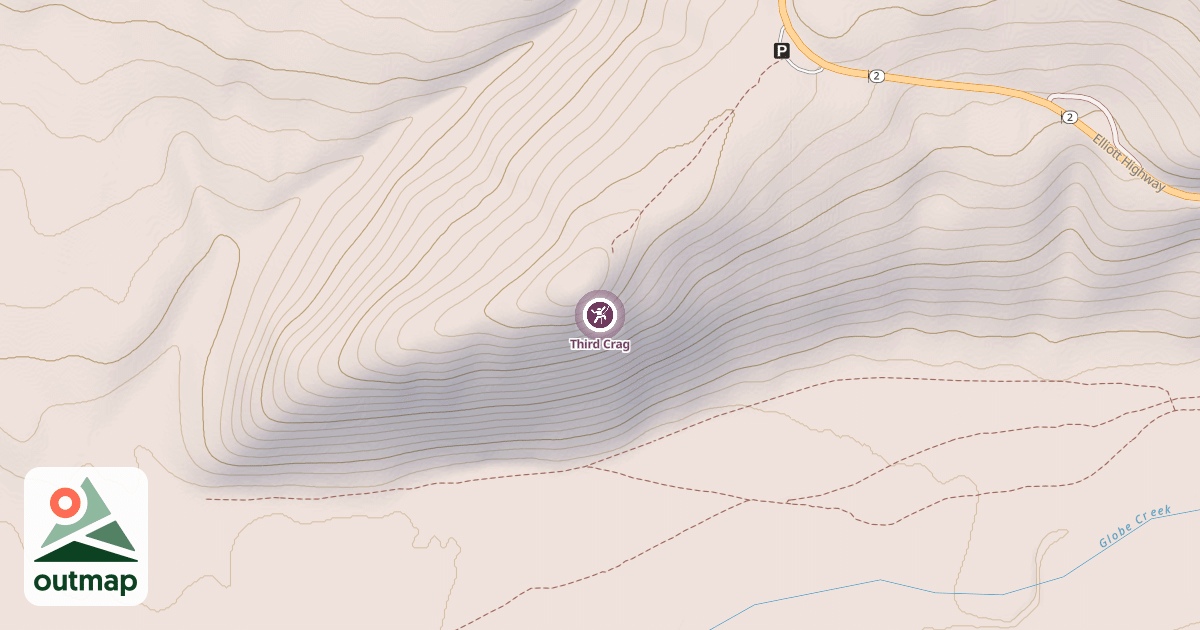 Map of Third Crag