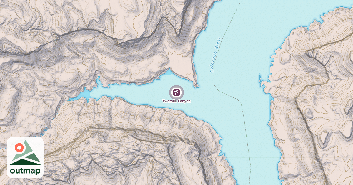 Map of Twomile Canyon