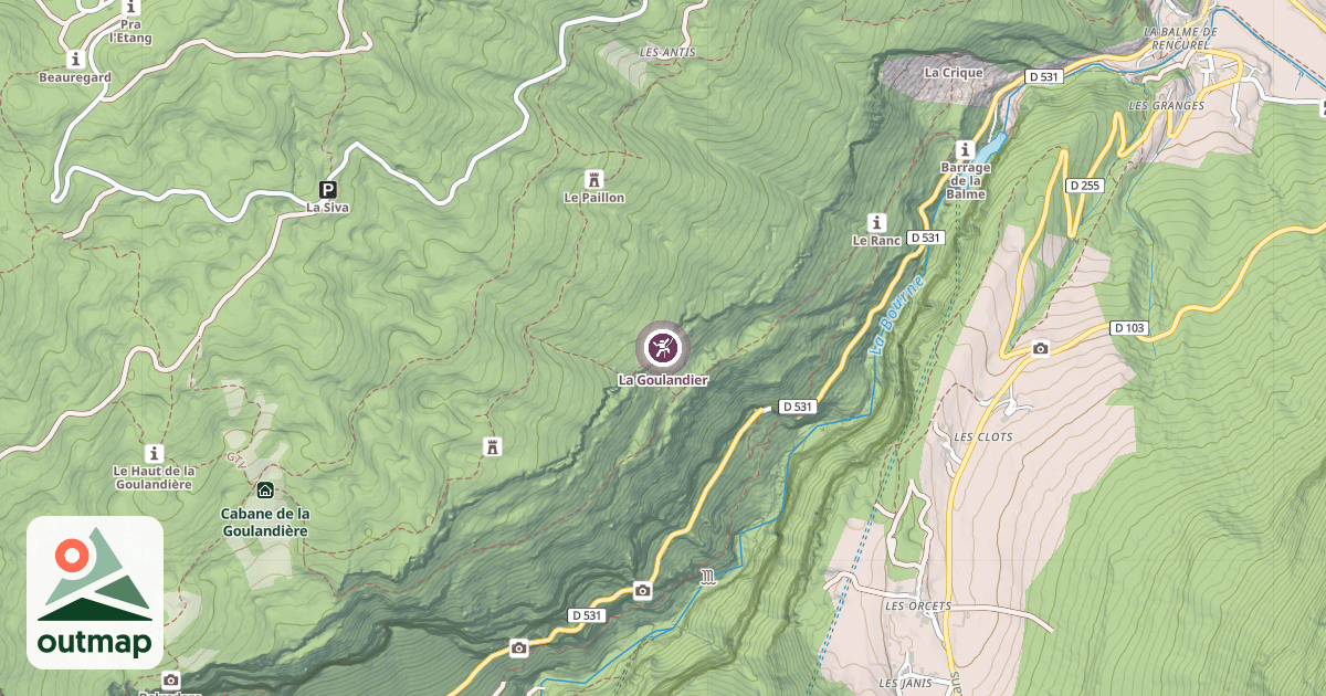 Map of La Goulandier