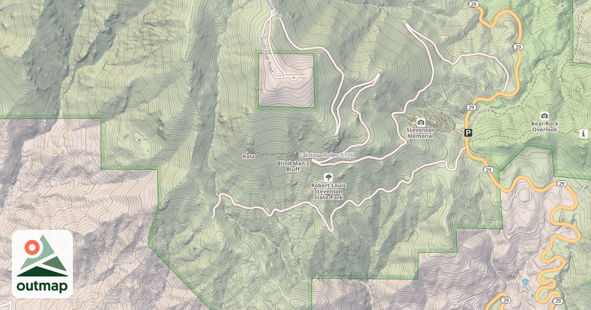 Map of Calistoga Rodeo