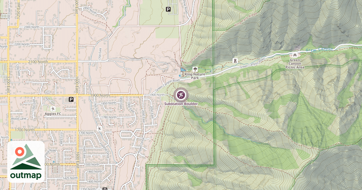 Map of Substation Boulder
