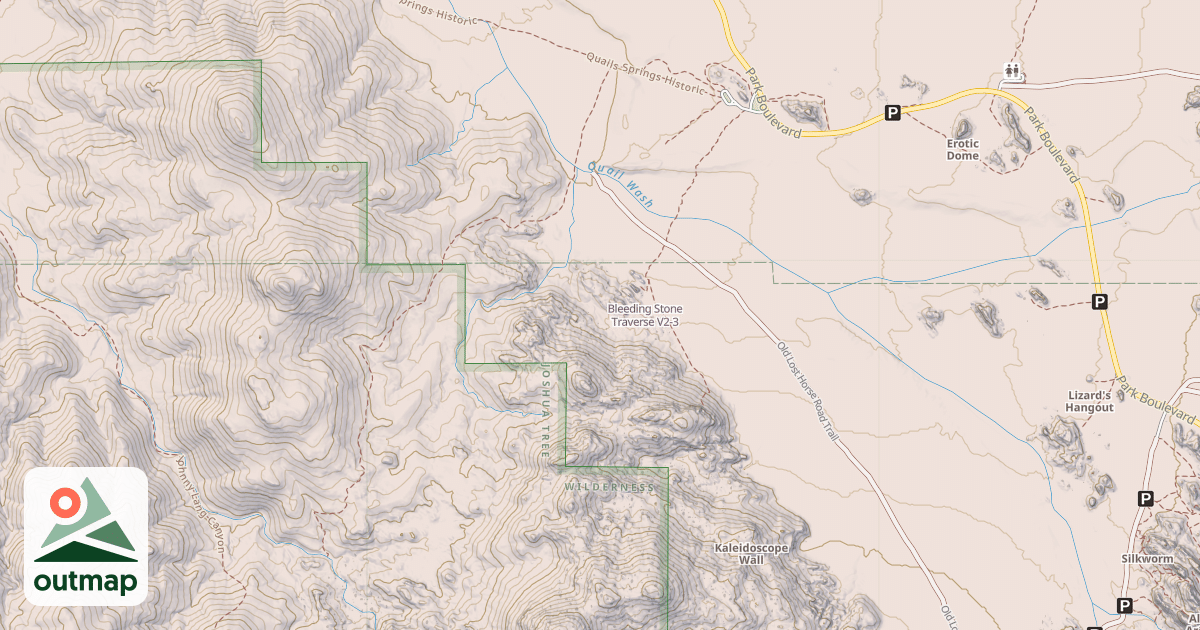 Map of Bleeding Stone Traverse