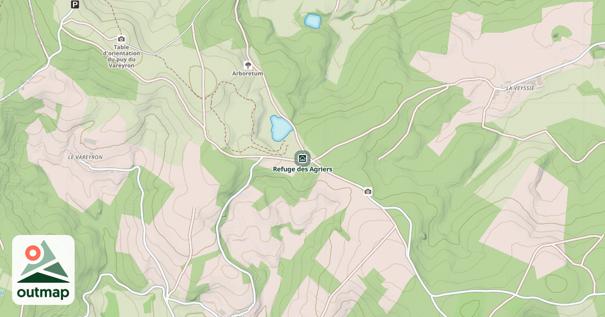 Map of Refuge des Agriers
