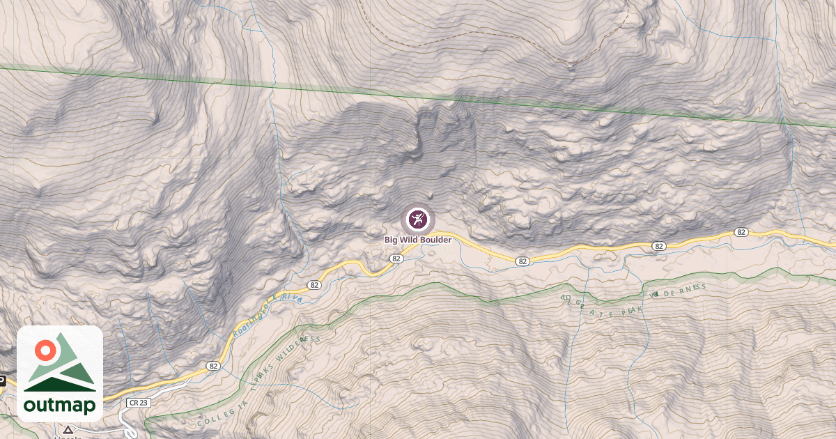 Map of Big Wild Boulder