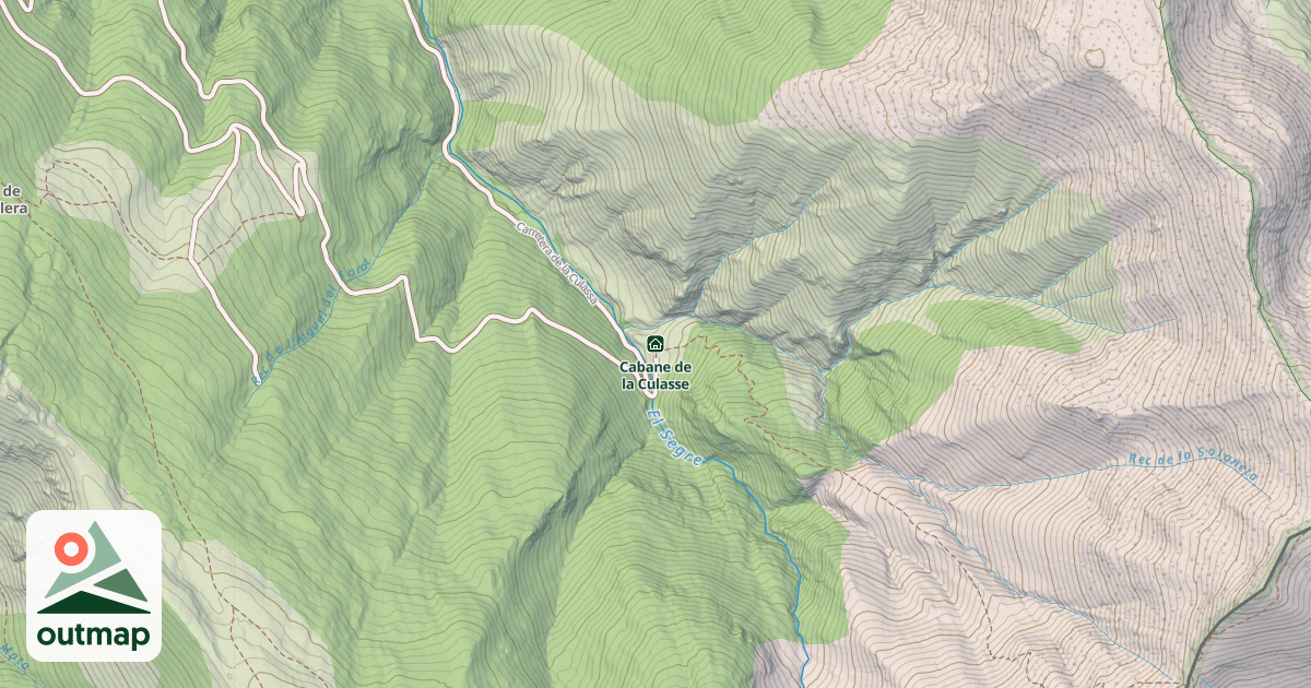 Map of Cabane de la Culasse