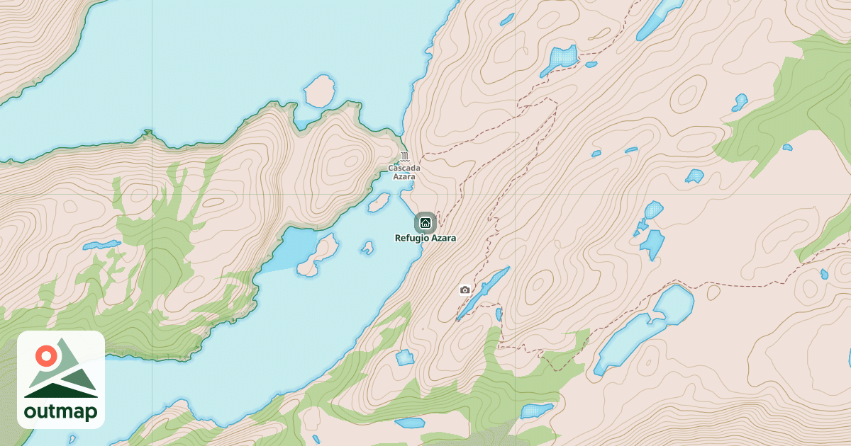 Map of Refugio Azara