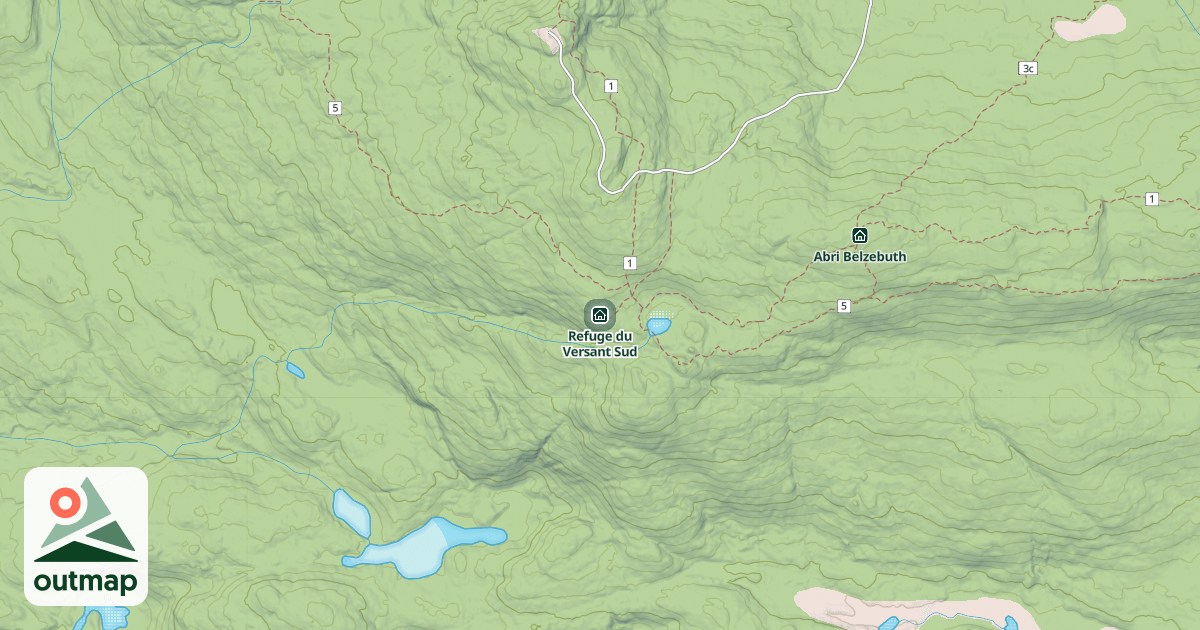 Map of Refuge du Versant Sud