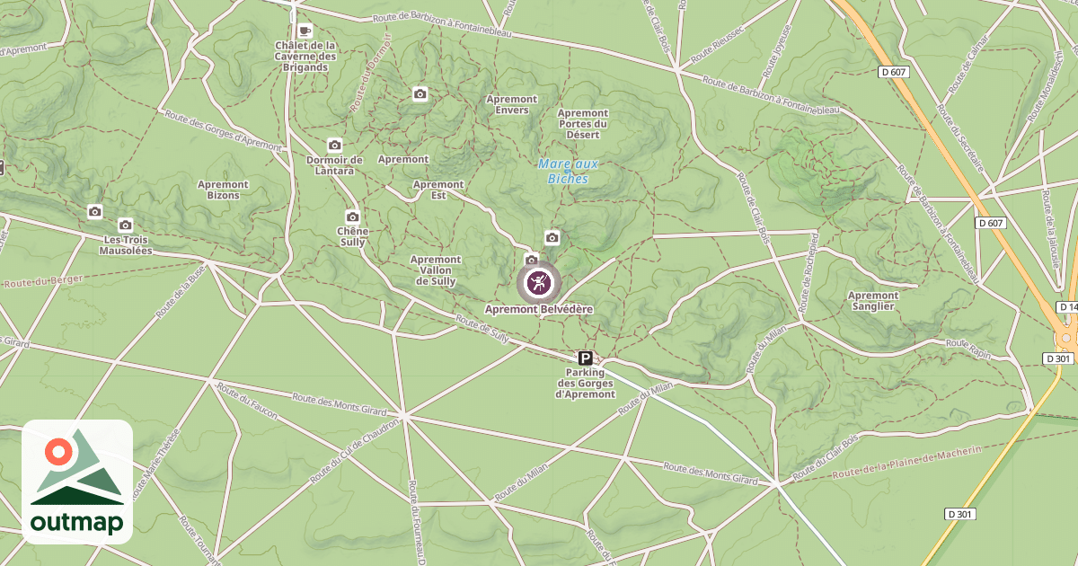 Map of Apremont Belvédère