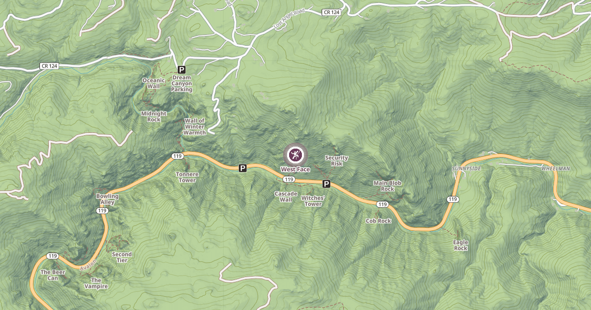 Map preview of West Face