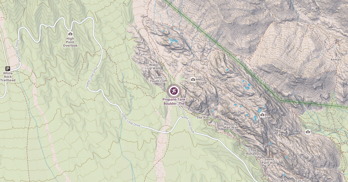 Map preview of Propane Tank Boulder, The