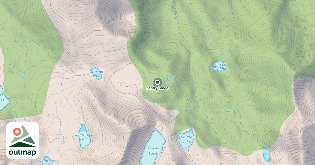 Map of Sentry Lodge