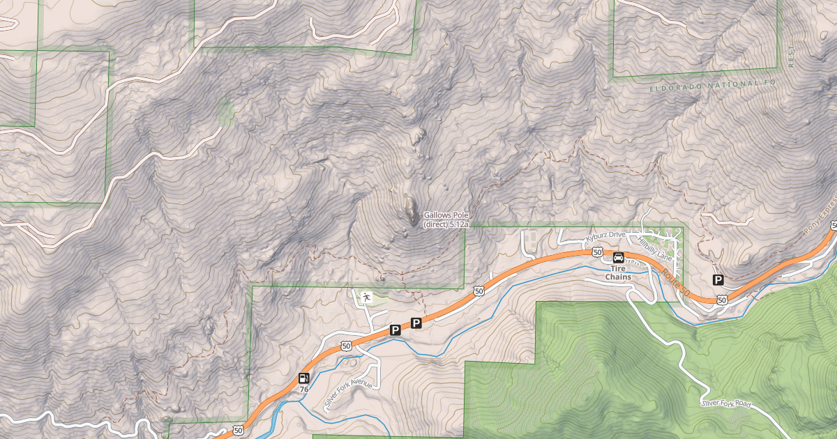 Map preview of Gallows Pole (direct)