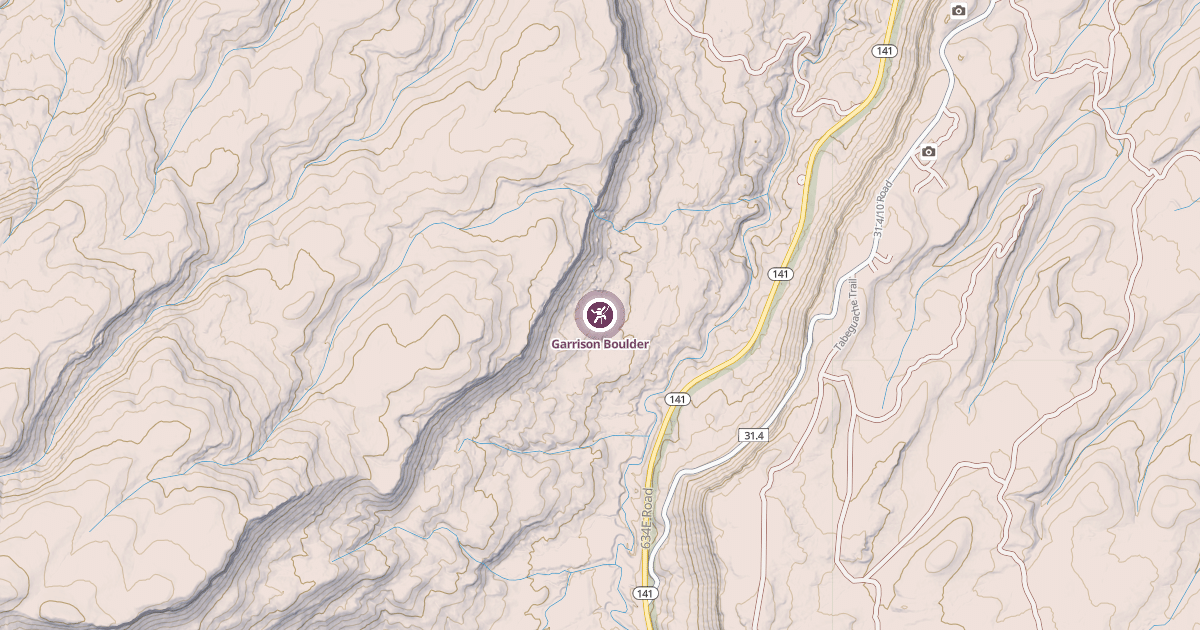 Map preview of Garrison Boulder