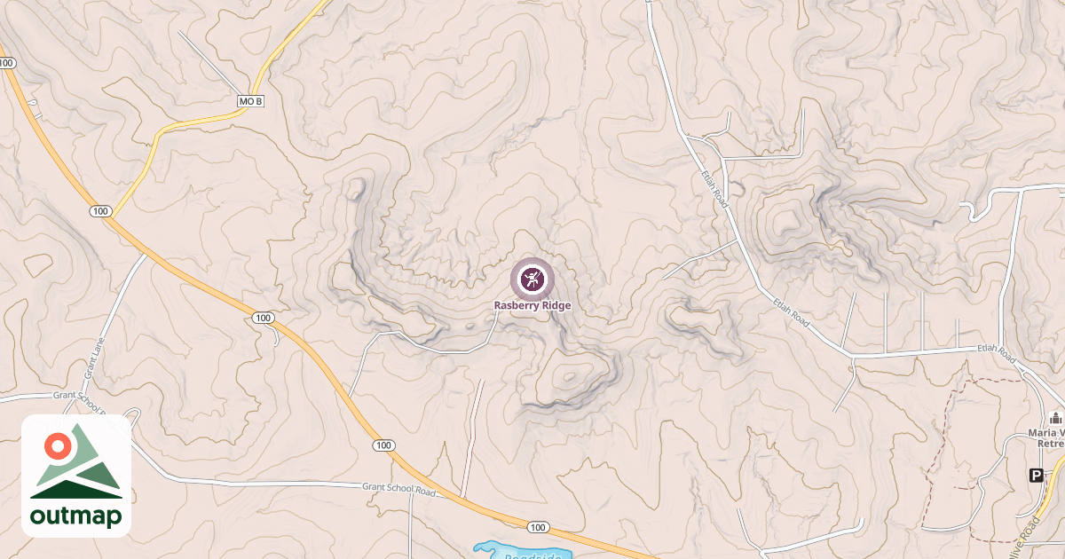 Map of Rasberry Ridge