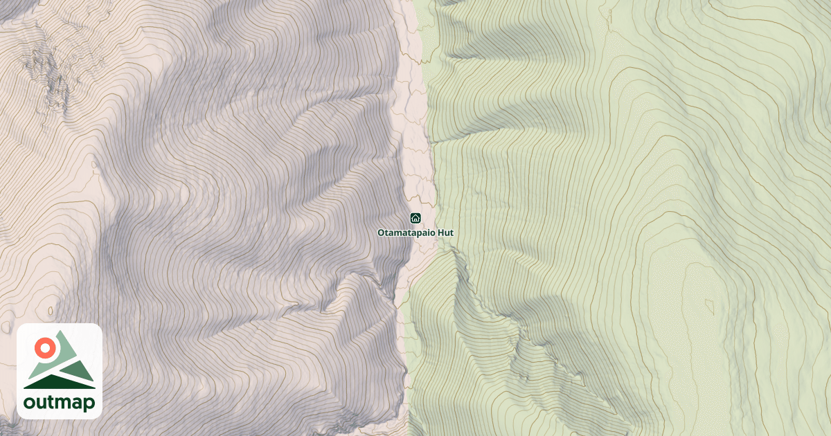 Map of Otamatapaio Hut
