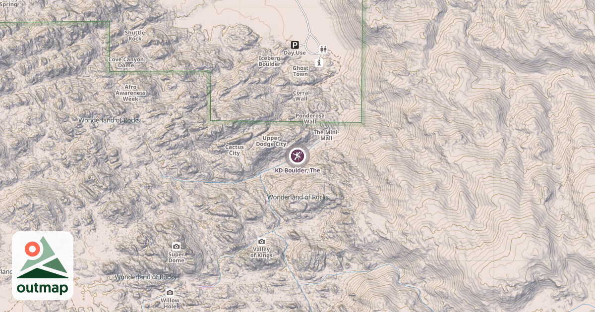 Map of KD Boulder, The