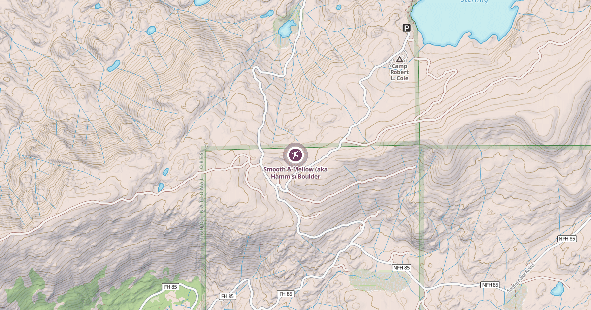 Map preview of Smooth & Mellow (aka Hamm's) Boulder