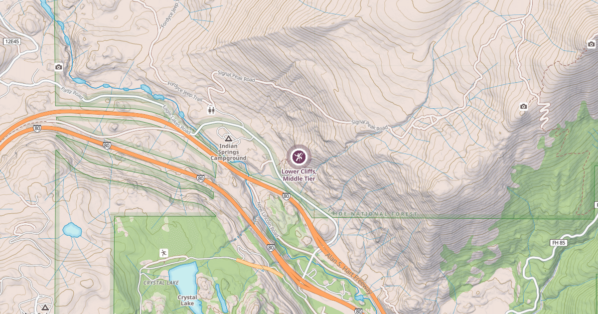 Map preview of Lower Cliffs, Middle Tier