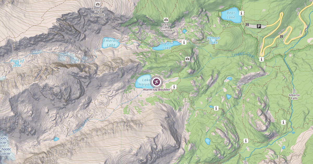 Map preview of Warm-Up Boulder