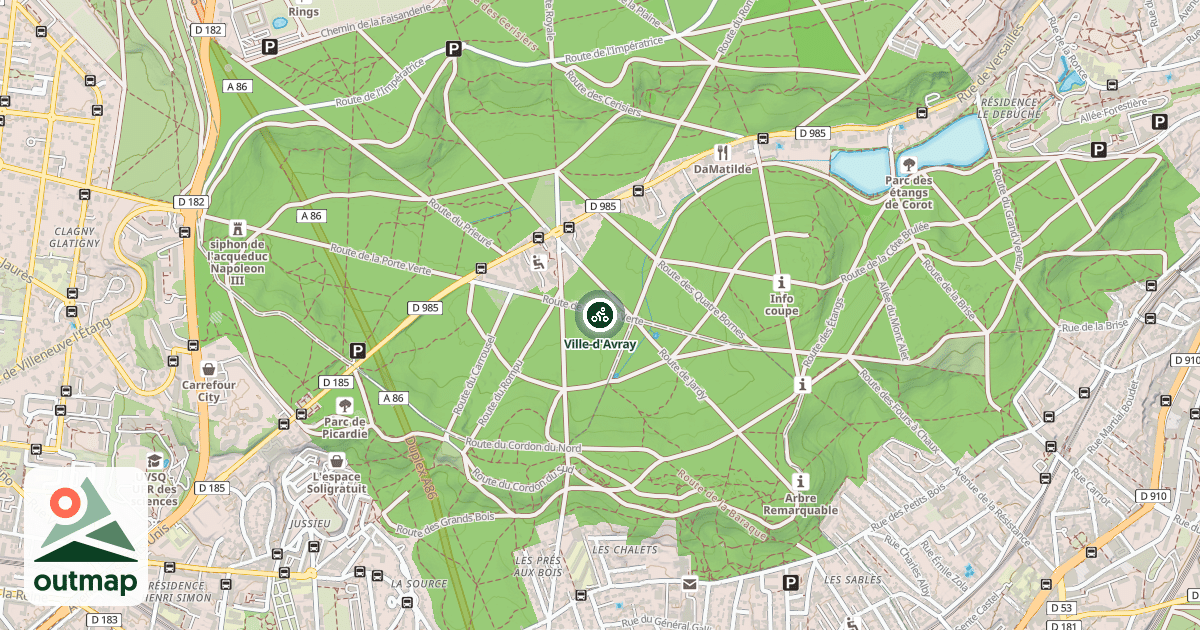 Map of Ville-d'Avray
