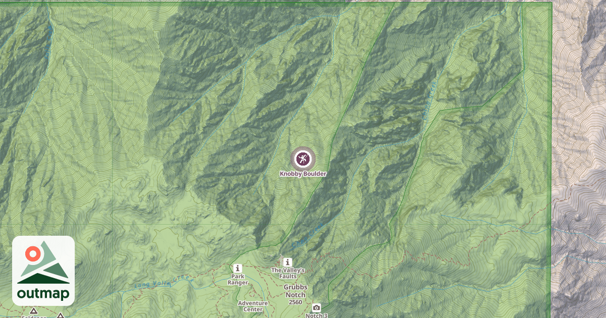 Map of Knobby Boulder