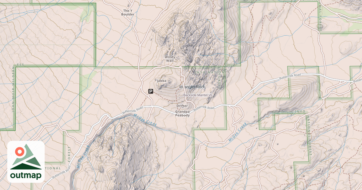 Map of Backside Mantel