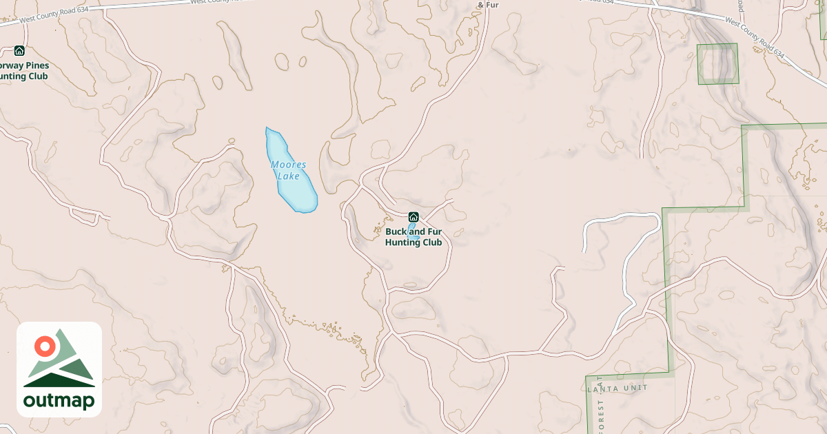 Map of Buck and Fur Hunting Club