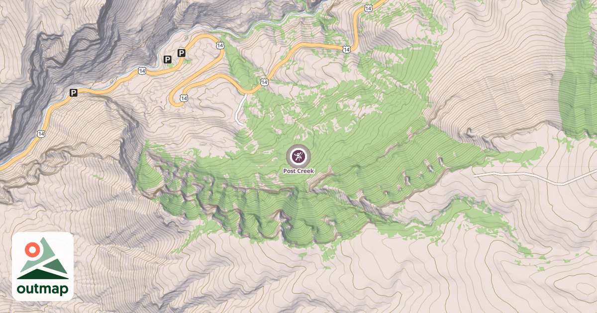 Map of Post Creek