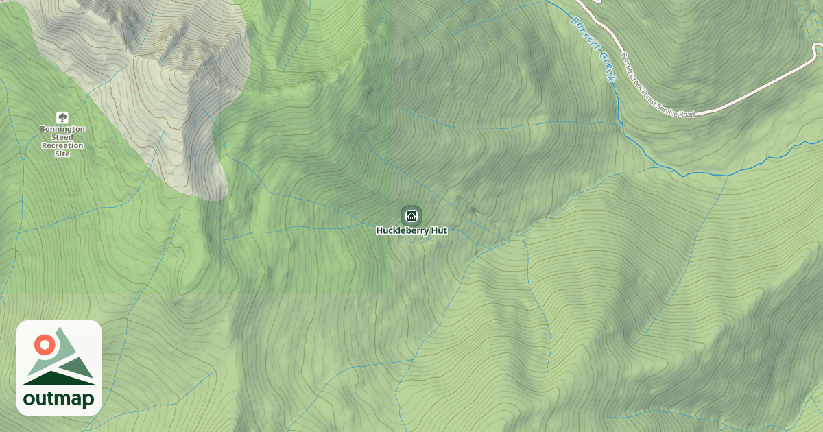 Map of Huckleberry Hut