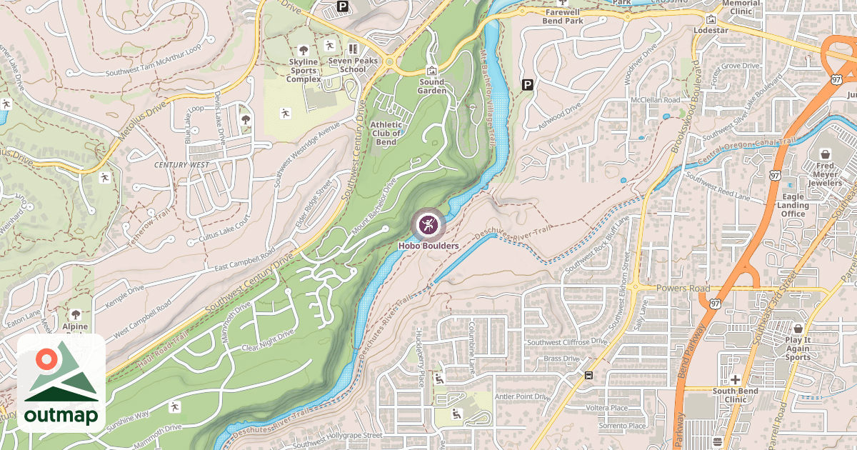 Map of Hobo Boulders
