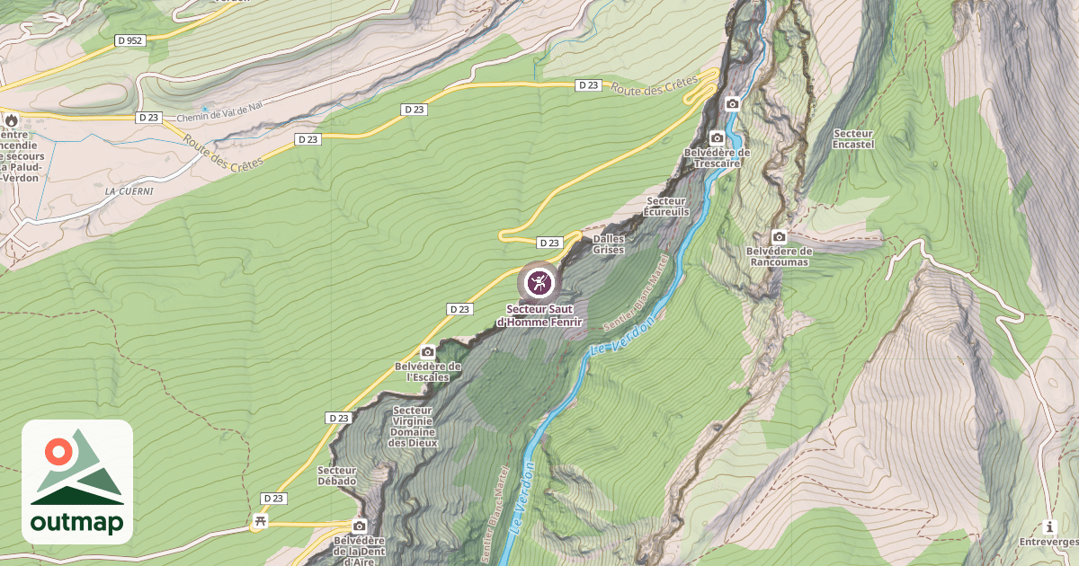 Map of Secteur Saut d'Homme Fenrir