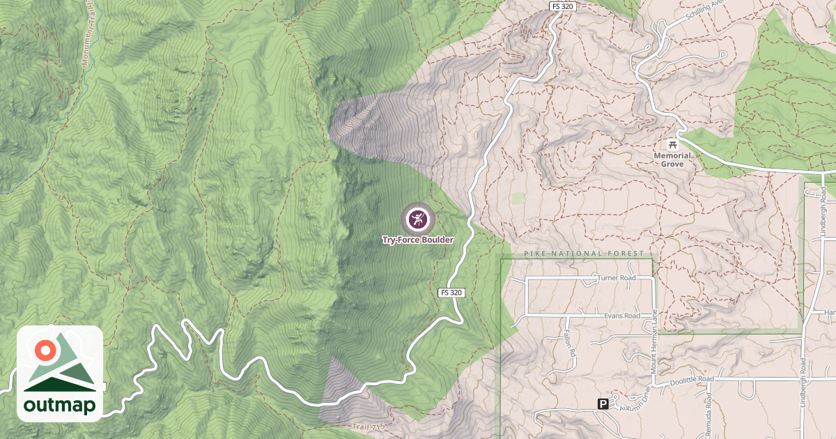 Map of Try-Force Boulder