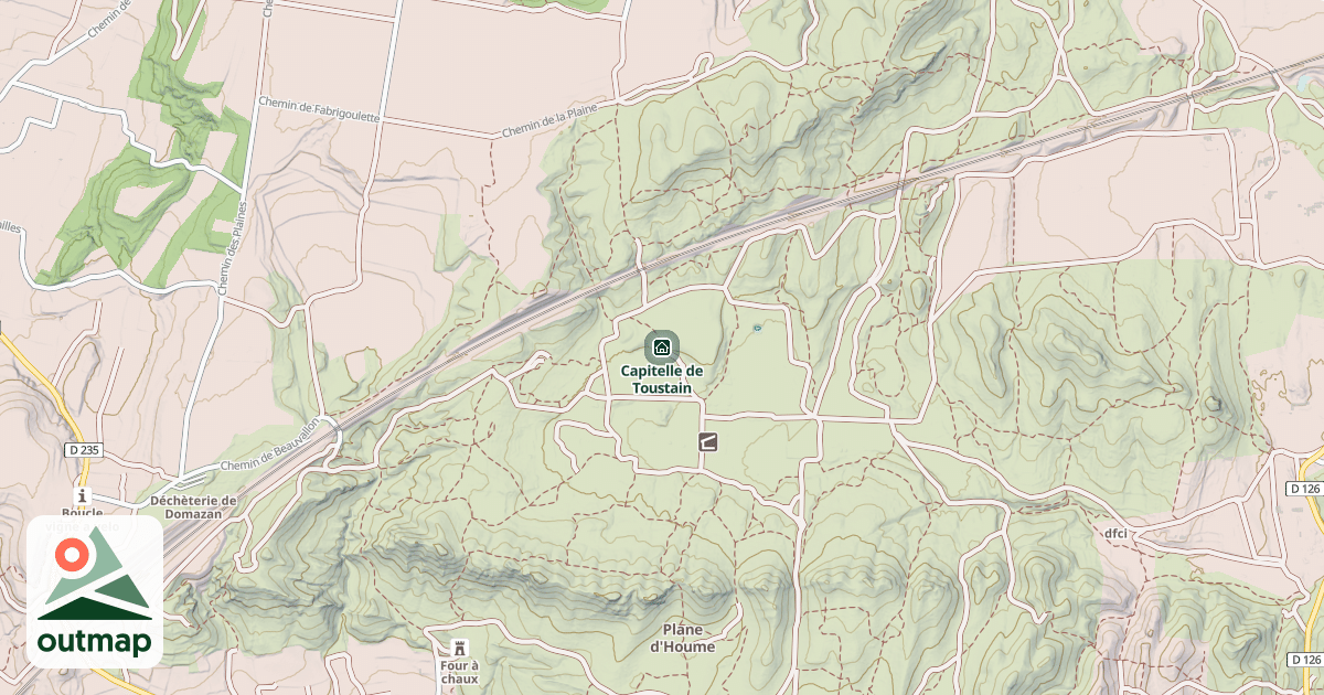 Map of Capitelle de Toustain