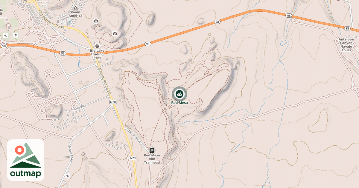 Map of Red Mesa