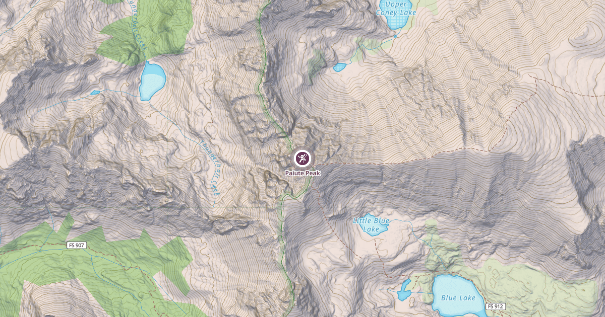 Map preview of Paiute Peak