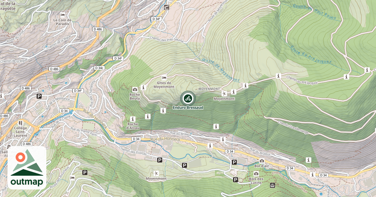 Map of Enduro Bressaud