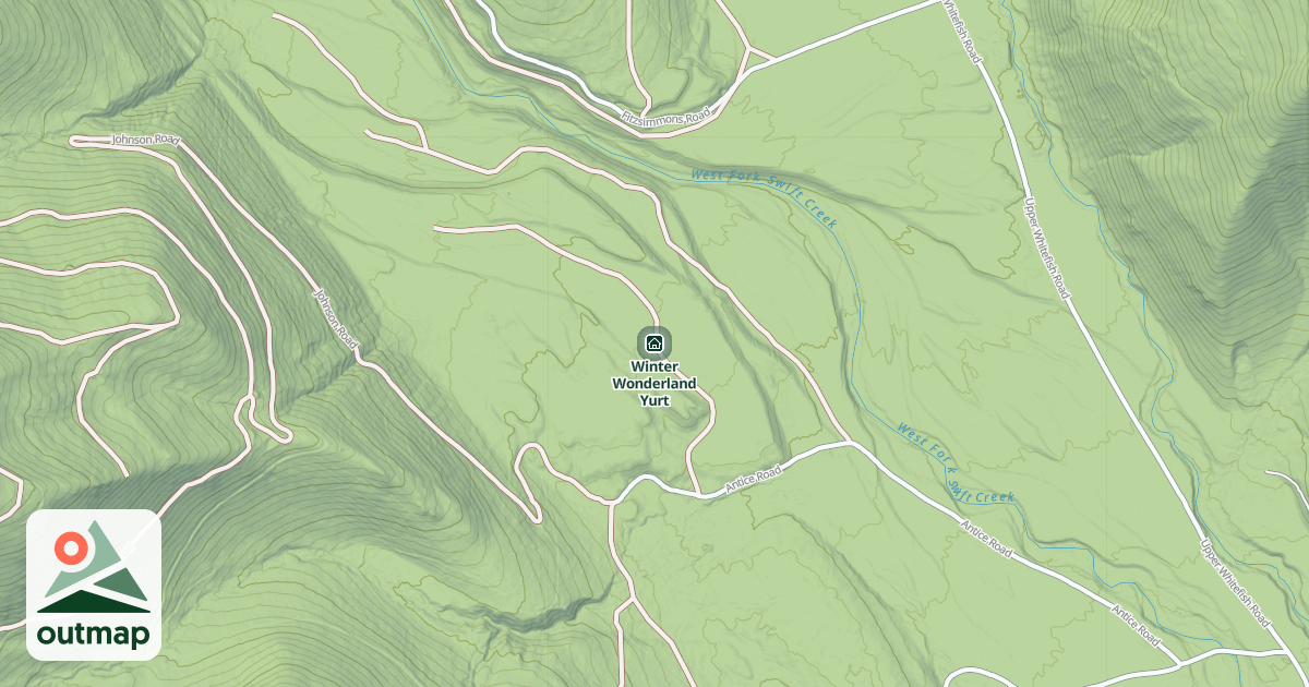 Map of Winter Wonderland Yurt
