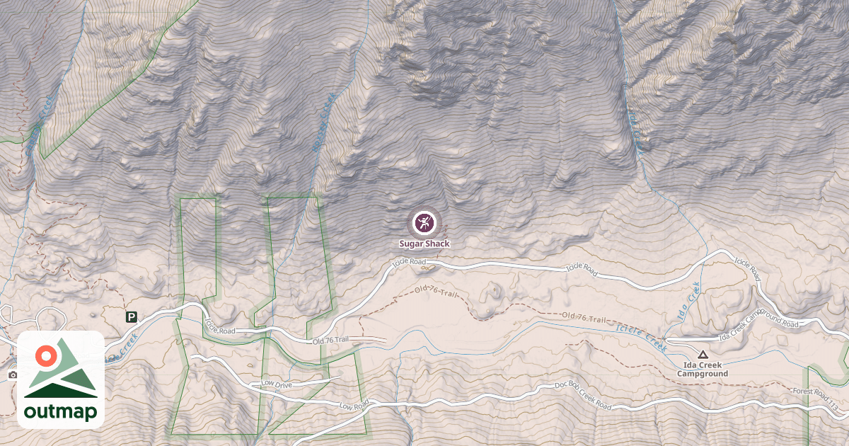Map of Sugar Shack